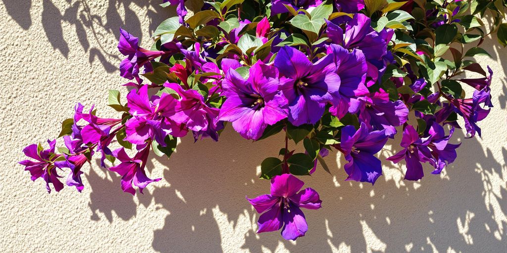 Tibouchina para paredes verdes en terrazas.