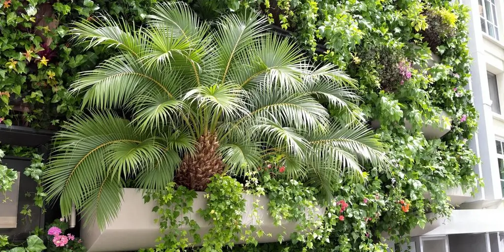 Palmera Chilena (Jubaea chilensis) para Jardines Verticales en Espacios Urbanos